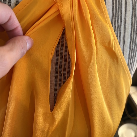 1 hour sale. JOIE, orange halter top, regal looking, large - Picture 6 of 9